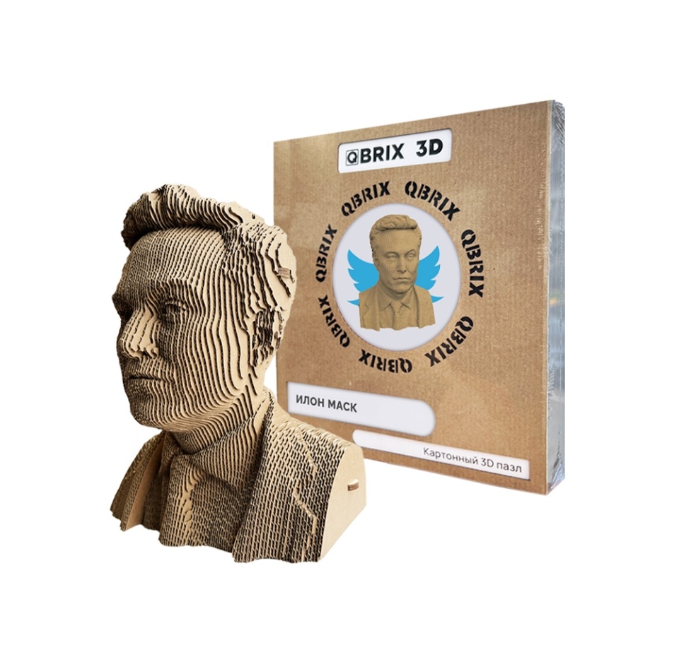

Конструктор Qbrix картонный 3d Илон Маск, Россия