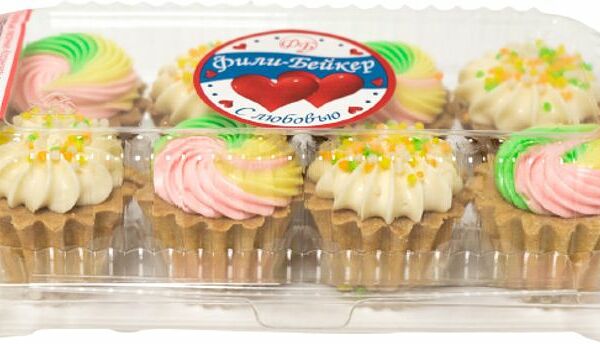 Пирожные Фили-Бейкер Корзиночки песочные 300г