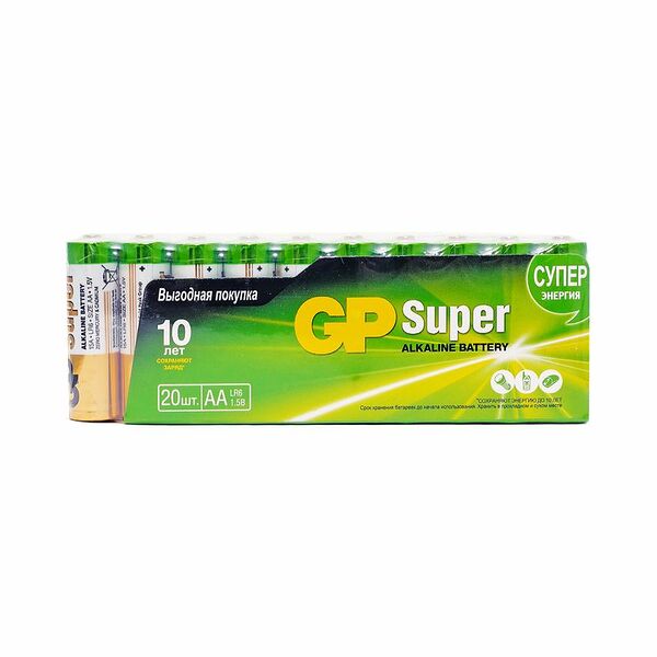 Батарейки GP Super LR6 АA 1 5.В 20шт