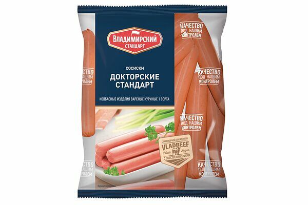 Сосиски Владимирский стандарт Докторские