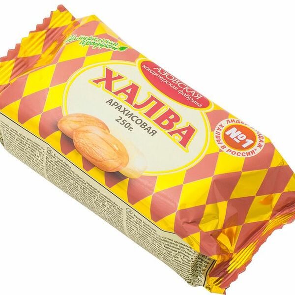 Халва Азовская КФ арахисовая, 250г