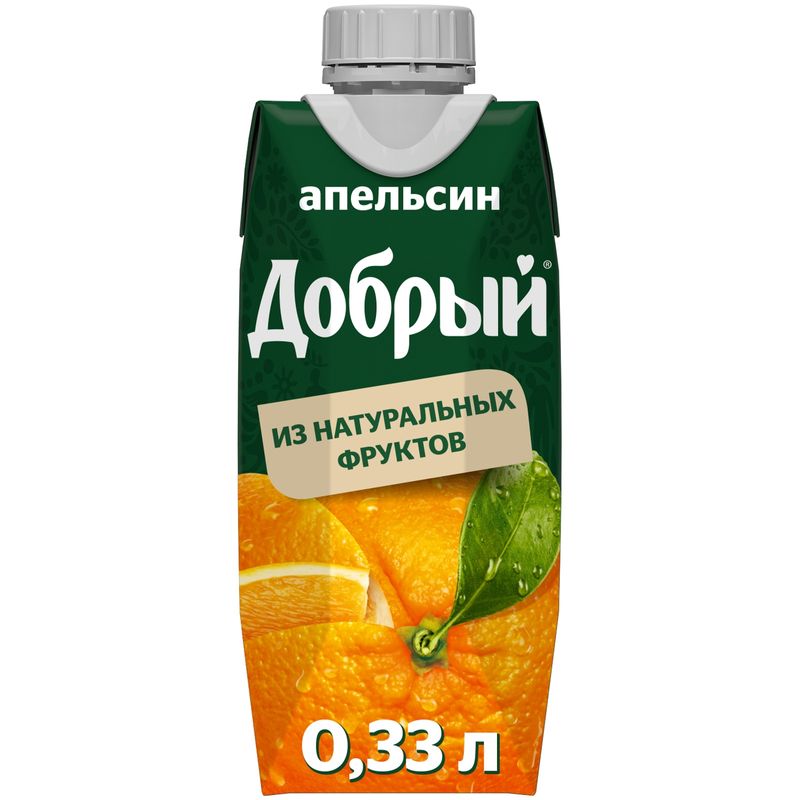 

Нектар Добрый Апельсин с мякотью 0.33 л