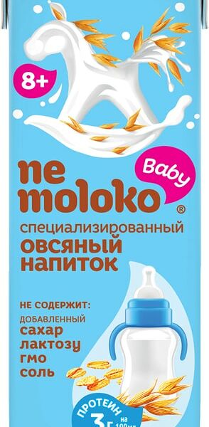 Напиток овсяный Nemoloko Baby специализированный с 8 месяцев 200мл