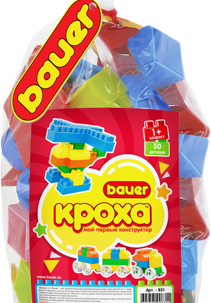 Конструктор Bauer Кроха 2, 50 элементов