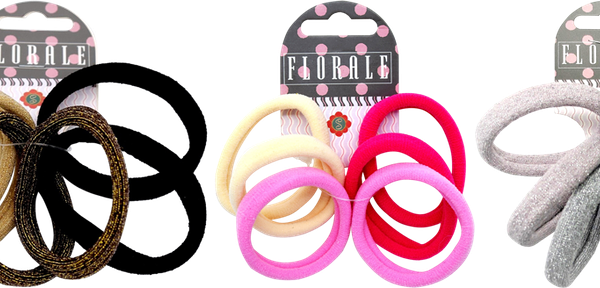 Резинки для волос SWEETORNAMENT Florale, в ассортименте, Арт. NFL1-03, 6 шт.