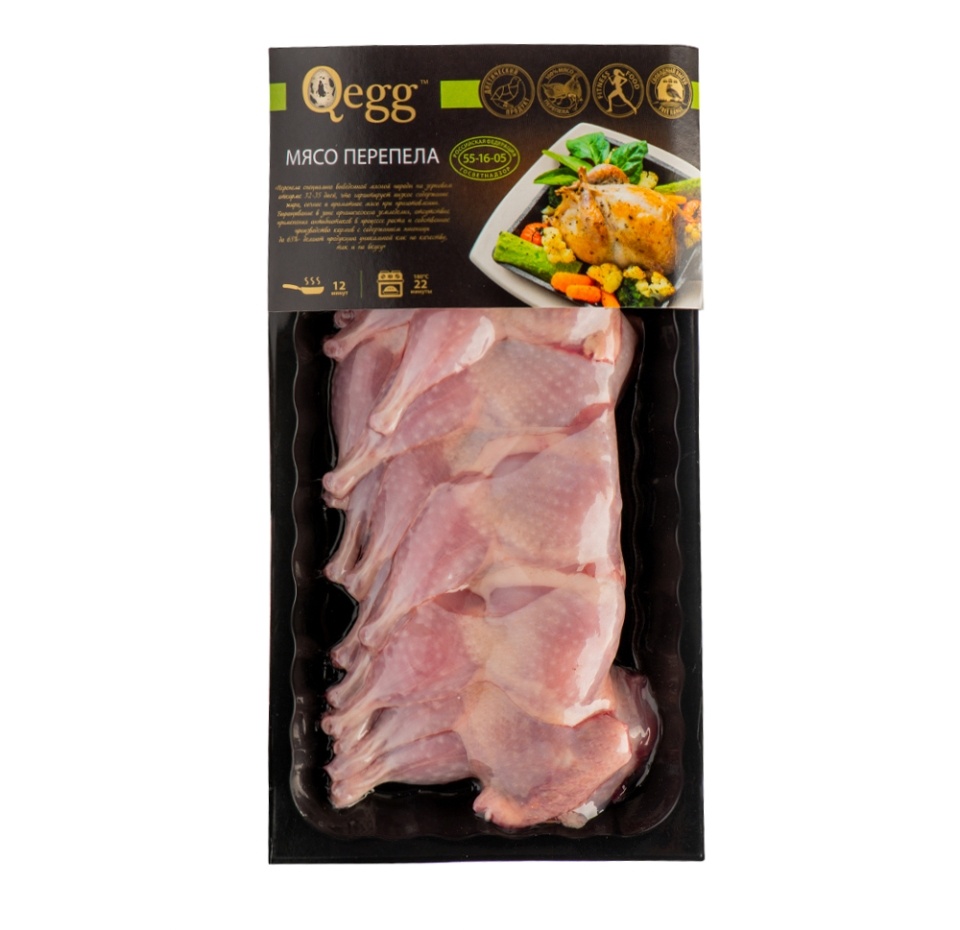 

Мясо перепела Qegg четвертина задняя охлажденная 350 г