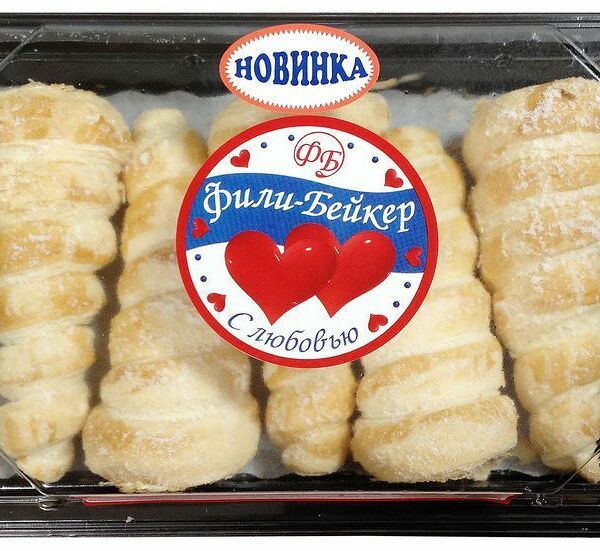 Пирожное Фили-Бейкер Трубочки слоёные с кремом, 100г