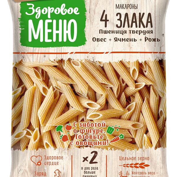 Макароны Здоровое меню перья