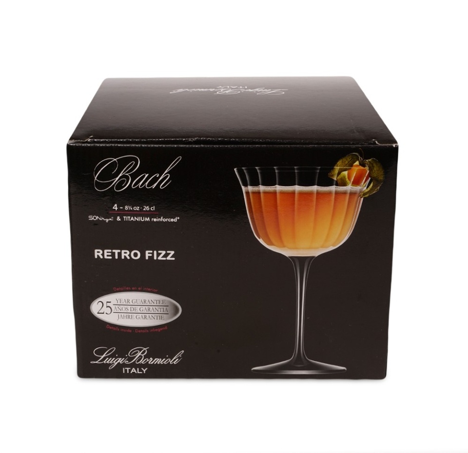 

Бокалы Bormioli Luigi Bach Retro Fizz 260 мл 4 шт. в наборе