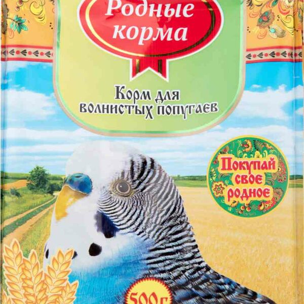 Корм для волнистых попугаев Родные корма Стандарт