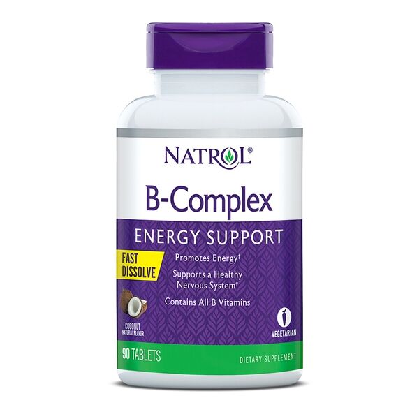 Natrol B-Complex таблетки кокос 90 шт.