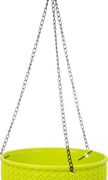 Кашпо для цветов подвесное 22х13см d=22,5см, пластиковое