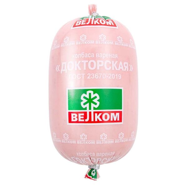 Колбаса вареная Докторская ТМ Велком