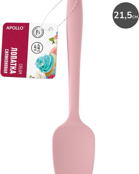 Лопатка Apollo Cream силиконовая светло-розовая