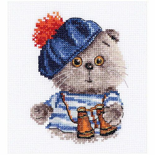 0-190 Набор для вышивания АЛИСА 'Басик моряк'10*12 см