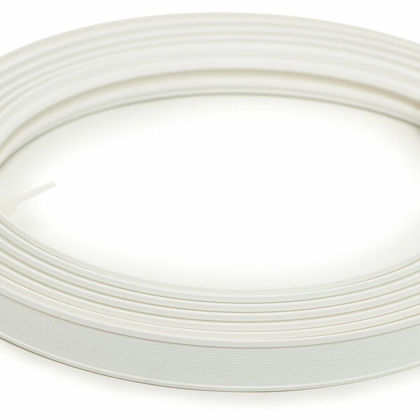 Карниз для штор Эскар, белый, гибкий, потолочный, пластик, 2,5x500 см