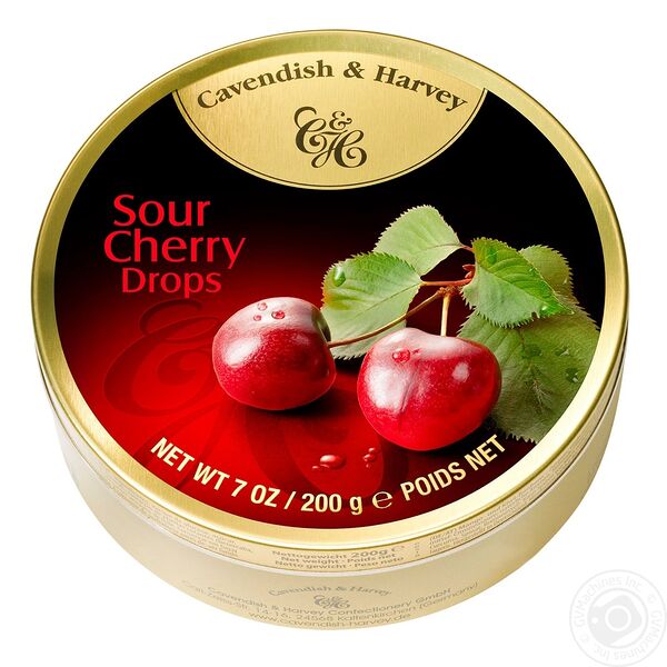 Леденцы Cavendish & Harvey Sour Cherry Drops, 200 г