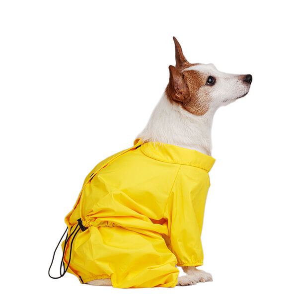 Дождевик для собак L желтый (девочка)