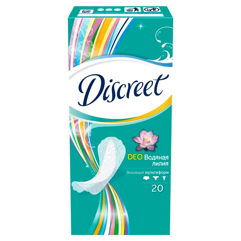 

Прокладки ежедневные Discreet Deo Waterlily Multiform 20 шт.