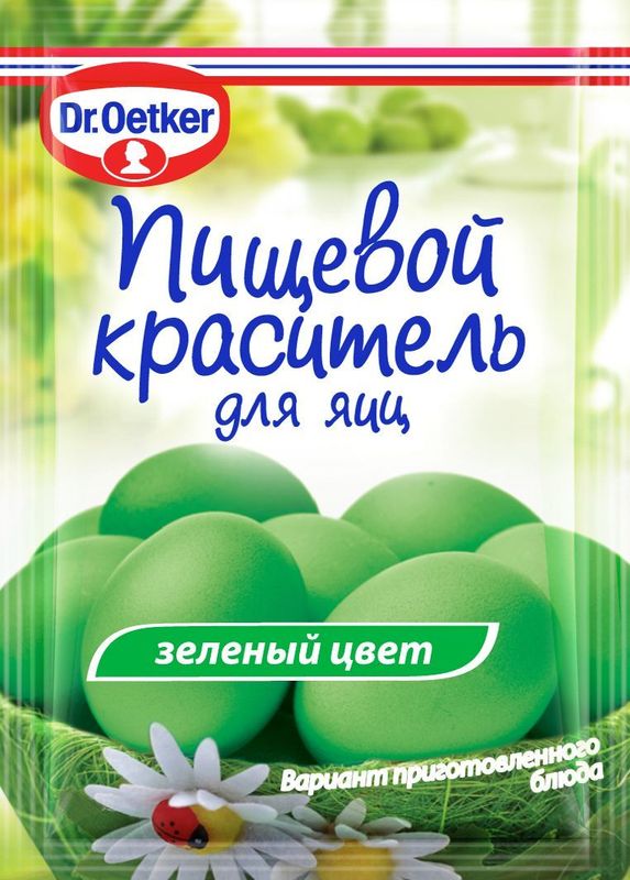 

Пищевой краситель для яиц Dr.Bakers зеленый жидкий 5 мл