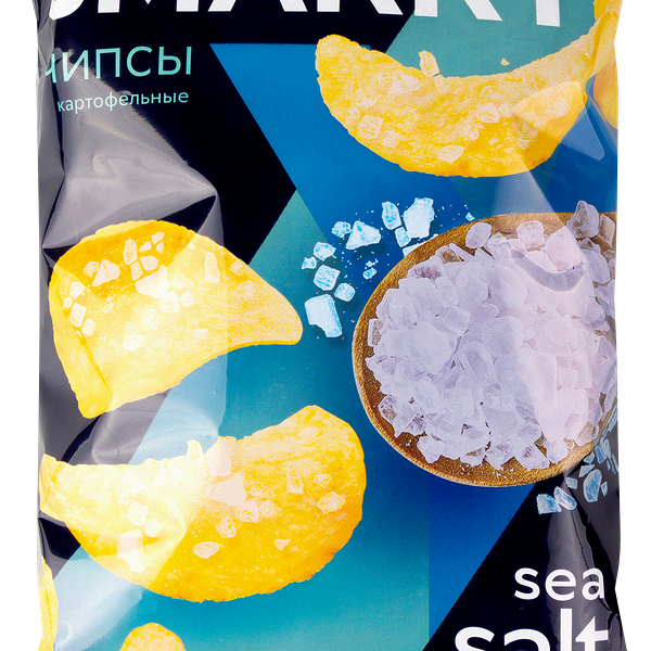 Чипсы картофельные SMAKKY с солью, 180г
