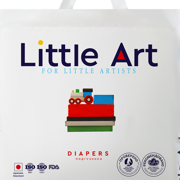 Подгузники для детей Little Art Подгузники для детей S 4-6кг 66 шт