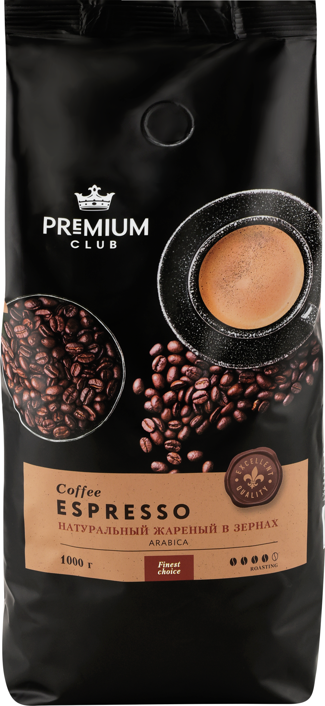 

Кофе зерновой PREMIUM CLUB Espresso
