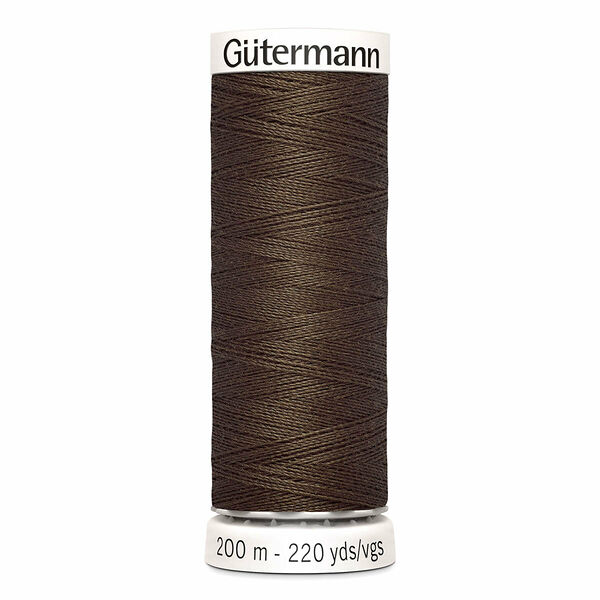 748277 Нить Sew-all для всех материалов, 200м, 100% п/э Gutermann(222 болотно-торфяной)