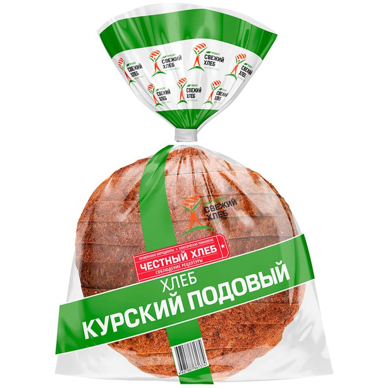 

Хлеб Проект Свежий хлеб Курский подовый нарезка