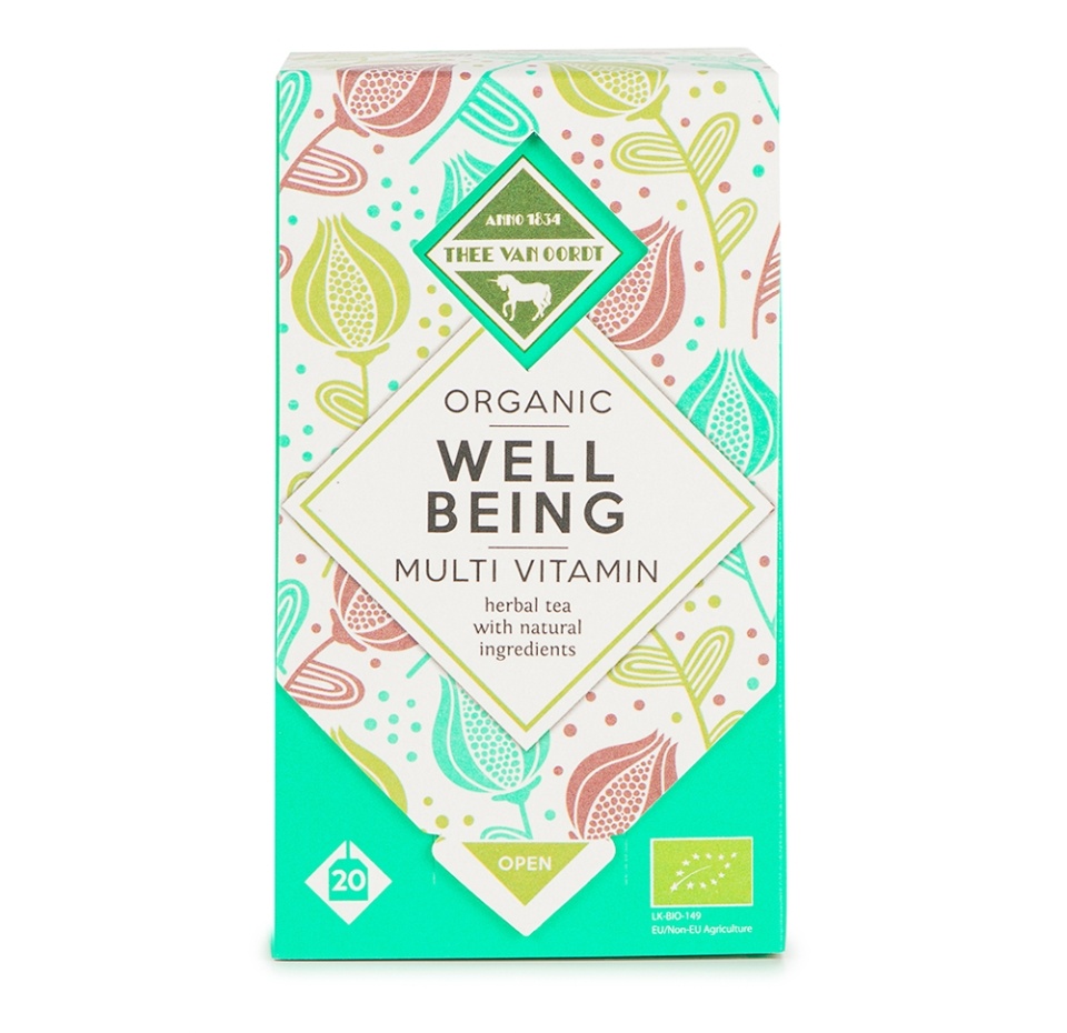 

Чайный напиток Thee Van Oordt «Well Being» Мульти витамин 20 х 1.5 г, Шри-Ланка