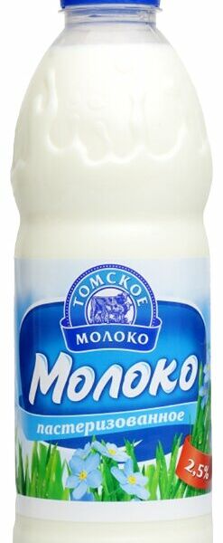 Молоко Томское молоко пастеризованное 2.5% 900 г