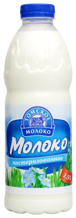 

Молоко Томское молоко пастеризованное 2.5% 900 г