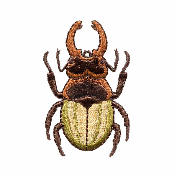 924331 Термоаппликация Жук-олень коричневый/зеленый цв. 1шт. Prym