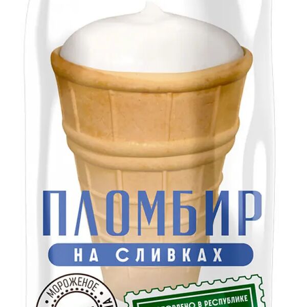 Мороженое Зелёна-бурёна пломбир сливочный, в стаканчике