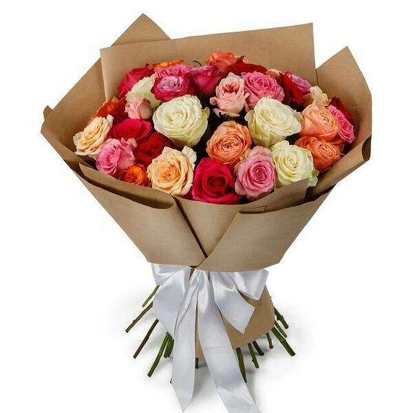 Букет из 35 роз Аморе мио 60 см