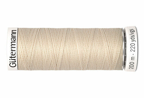 748277 Нить Sew-all для всех материалов, 200м, 100% п/э Gutermann(169 пломбир)