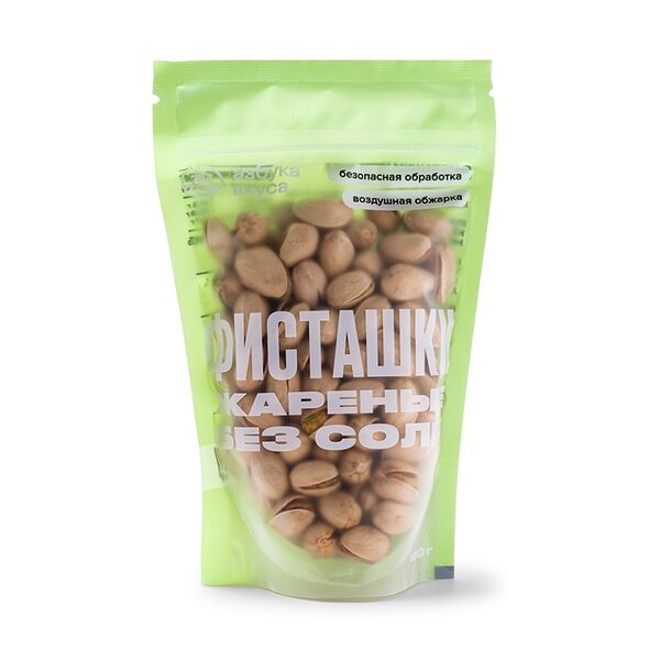 Орехи «Азбука вкуса» фисташки жареные без соли 150г, Россия