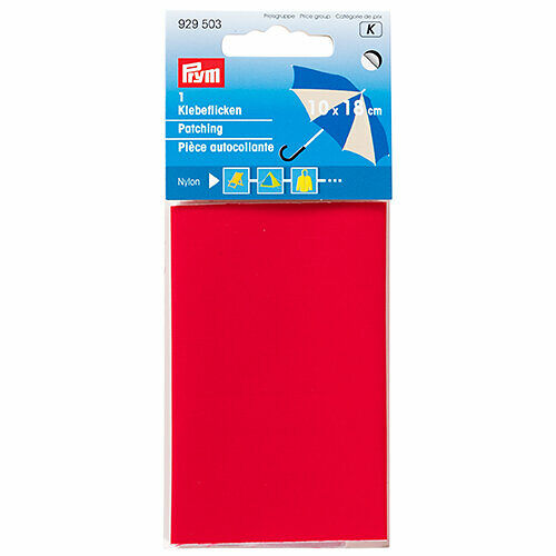 929503 Нейлоновая самоклеящаяся заплатка 6,5*14см упак(2шт), красный цв. Prym