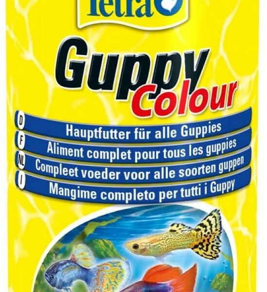 Tetra Guppy Colour корм для всех видов гуппи (мини-хлопья)
