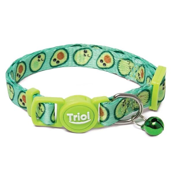 Ошейник для кошек TRIOL Авокадо нейлоновый XS, 1х21-33см