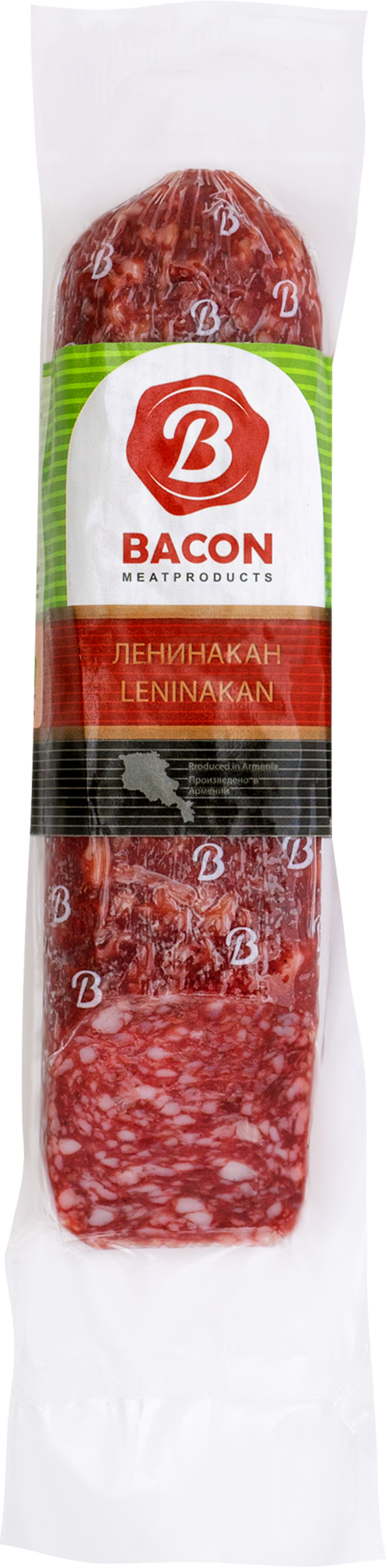 

Колбаса сырокопченая BACON Ленинакан, 200г