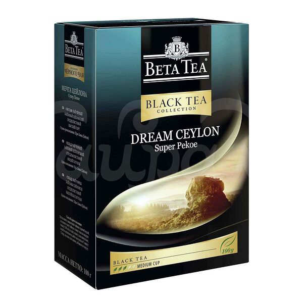 Чай Бета 100гр Мечта Цейлона Супер Пекое Черный Цейлонский Листовой