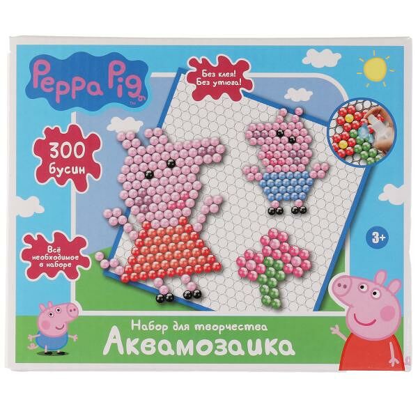 Аквамозаика СВИНКА Пеппа 300 бусин