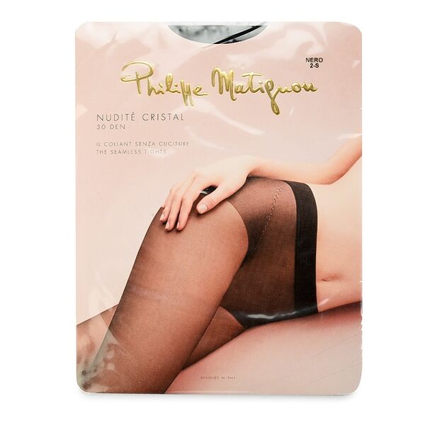 Колготки Philippe Matignon Nudite Cristal цвет черный 30 den размер 2 Республика Сербия