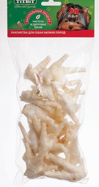 Лакомство для собак TITBIT Лапка куриная ХXL