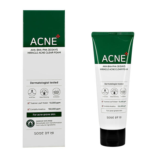 Пенка для умывания Some By Mi с Aha-bha-pha-кислотами, экстрактами центеллы азиатской и чайного дерева 100 мл