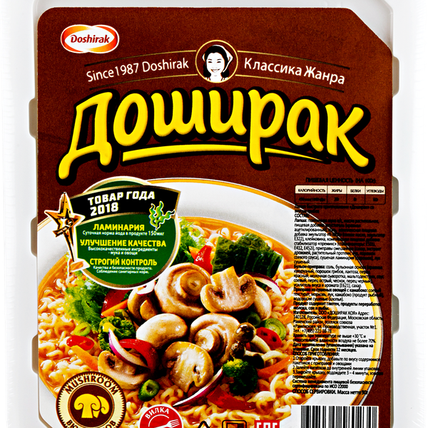 Лапша Doshirak со вкусом грибов
