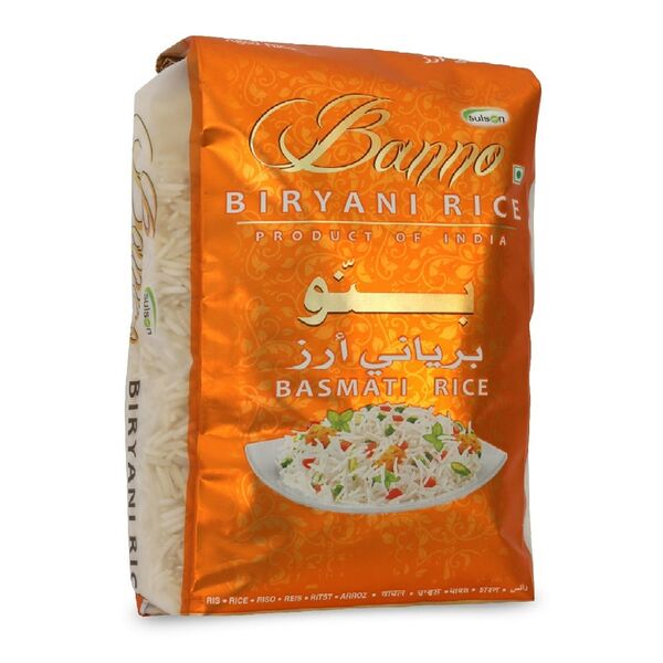 Крупа рис Басмати Банно Бирьяни длиннозёрн шлифов обработ паром 0,5кг