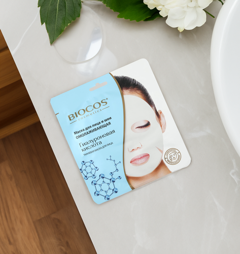 

Маска тканевая для лица и шеи BIOCOS омолаживающая 25 г