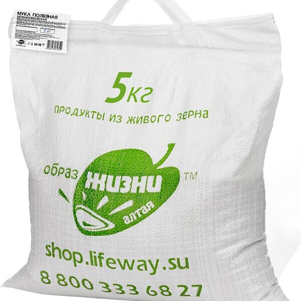 Мука Образ жизни Алтая полбяная цельносмолотая 5кг